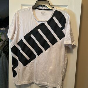 White Puma tee
